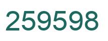 Number 259598 green image