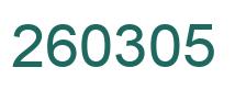 Número 260305 imagen verde