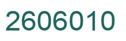 Número 2606010 imagen verde