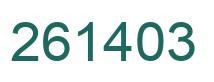 Número 261403 imagen verde