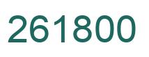 Number 261800 green image