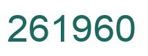 Number 261960 green image