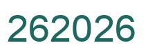 Number 262026 green image