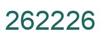 Number 262226 green image