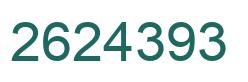 Número 2624393 imagen verde