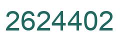 Número 2624402 imagen verde