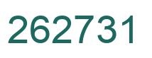 Number 262731 green image