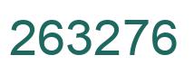 Number 263276 green image