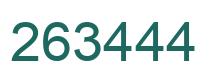 Number 263444 green image