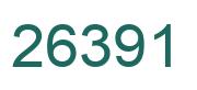 Number 26391 green image