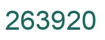 Number 263920 green image