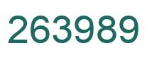 Number 263989 green image