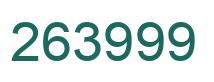 Number 263999 green image