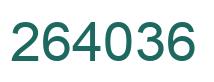 Número 264036 imagen verde