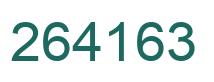Number 264163 green image