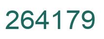 Number 264179 green image