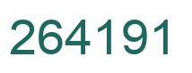 Number 264191 green image