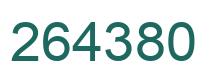 Number 264380 green image
