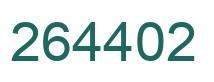 Number 264402 green image