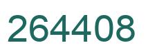 Number 264408 green image
