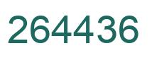 Number 264436 green image