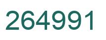 Number 264991 green image