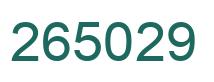 Número 265029 imagen verde