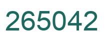 Número 265042 imagen verde
