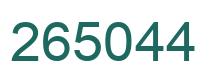 Número 265044 imagen verde