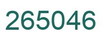 Number 265046 green image