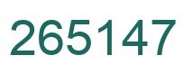 Número 265147 imagen verde