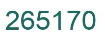 Número 265170 imagen verde