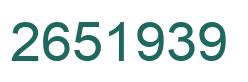 Number 2651939 green image