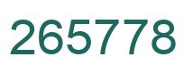 Number 265778 green image