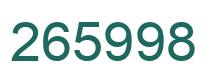 Número 265998 imagen verde