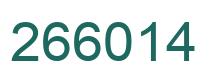 Número 266014 imagen verde