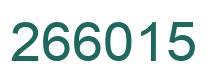 Número 266015 imagen verde