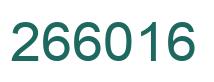 Número 266016 imagen verde