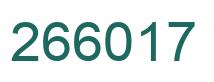 Número 266017 imagen verde