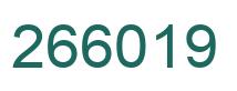 Número 266019 imagen verde
