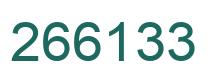 Number 266133 green image