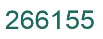 Number 266155 green image