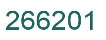 Number 266201 green image
