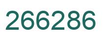 Number 266286 green image
