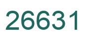 Number 26631 green image