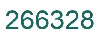 Number 266328 green image