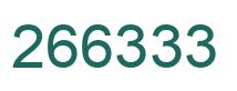 Number 266333 green image