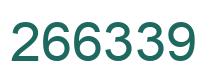 Number 266339 green image