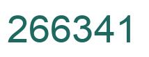 Number 266341 green image