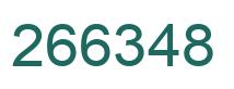Number 266348 green image